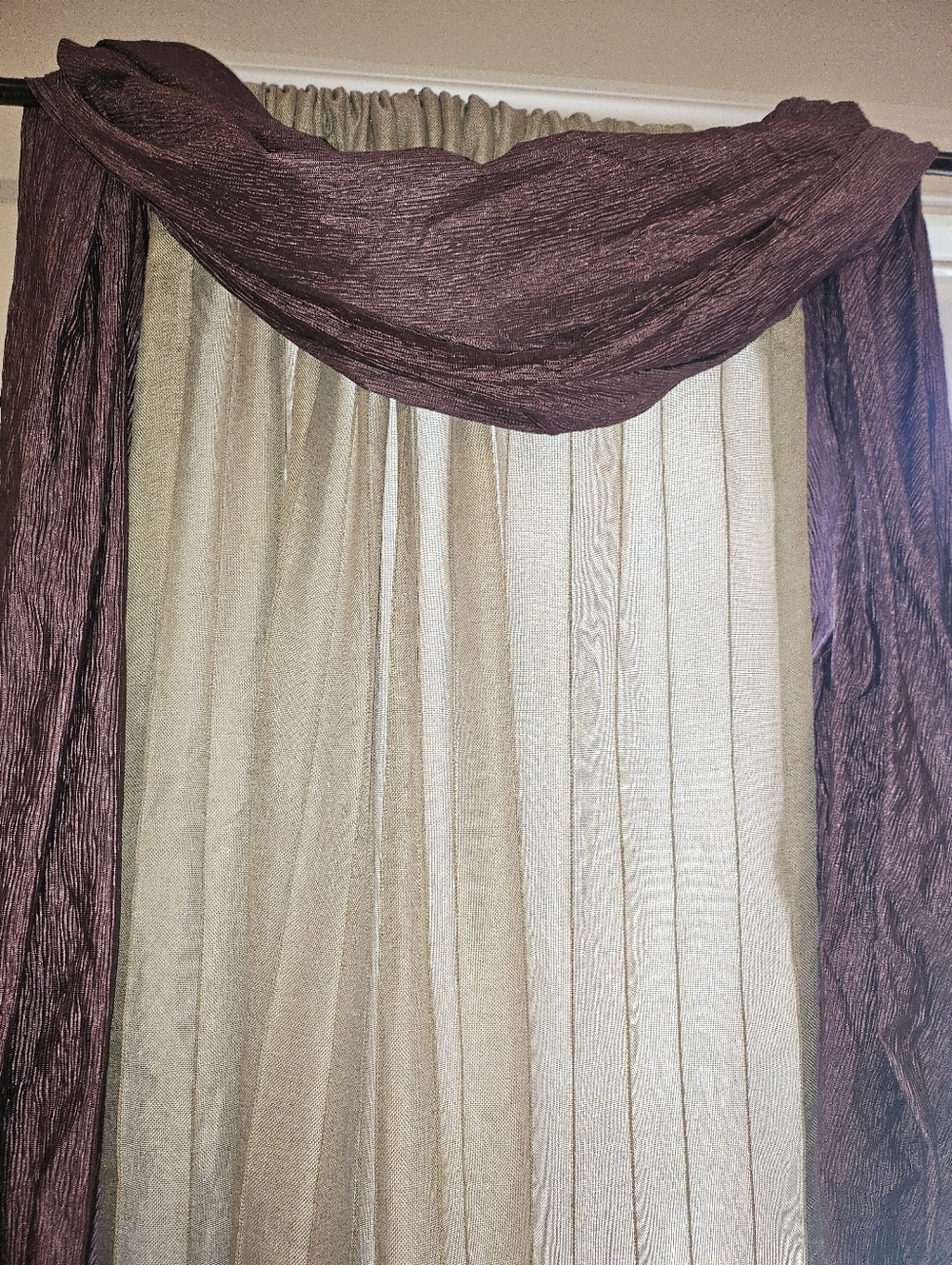 Purple Window Scarf. Set Of 2.